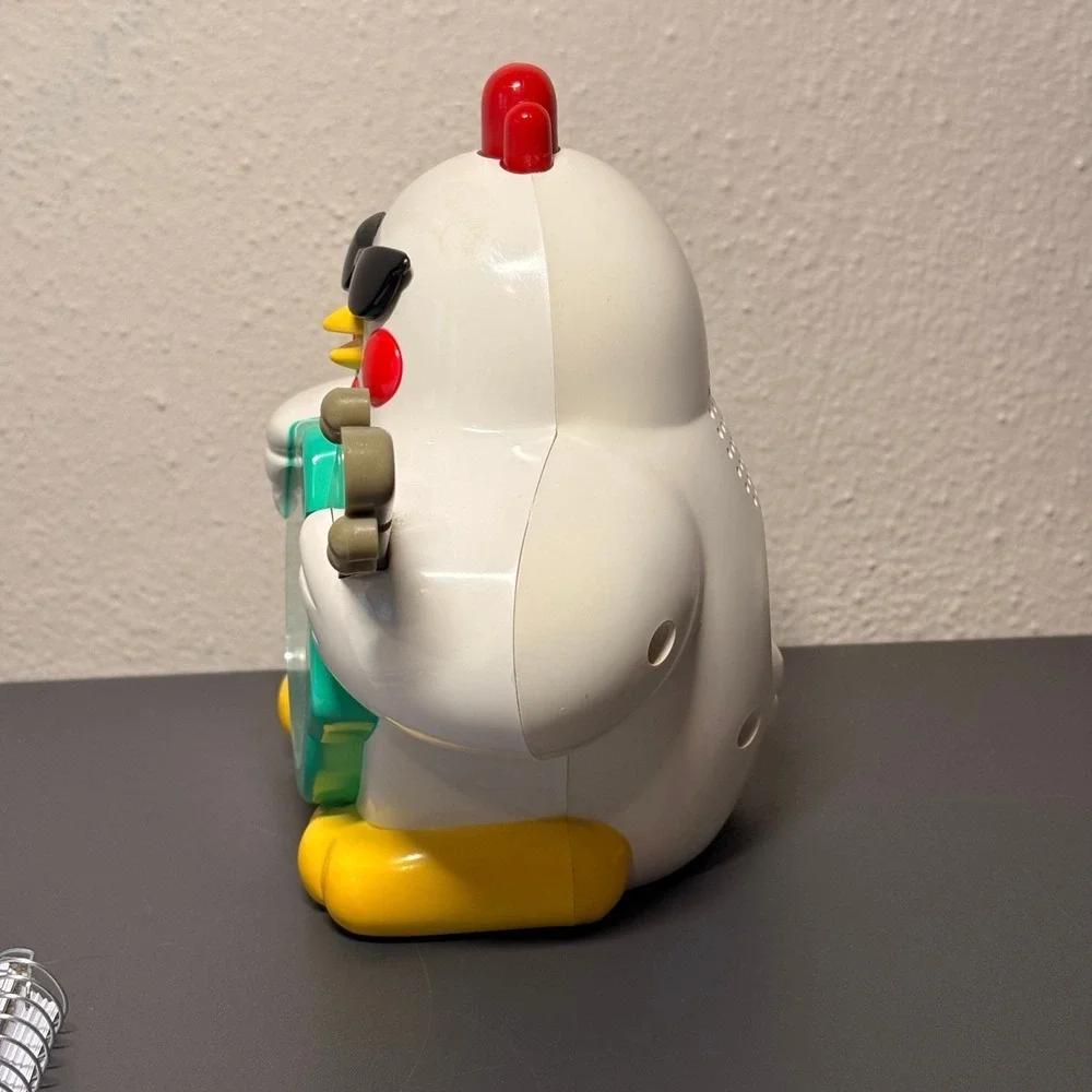 Rhythm Alarm Clock Unisex OS White Good Vintage 90s Rock N Roll Chicken 4RE441